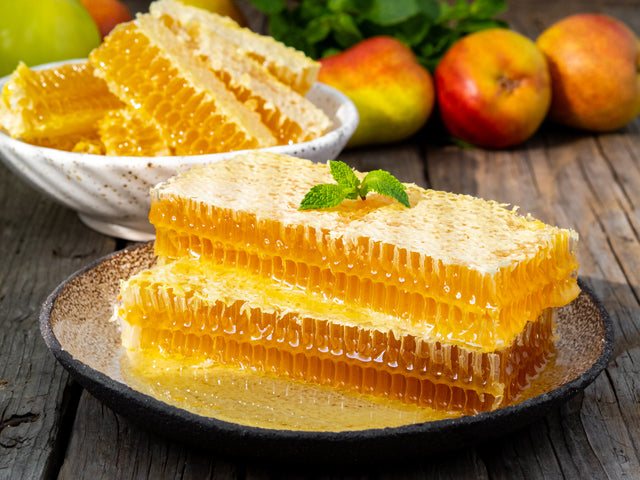 Honey in honeycomb